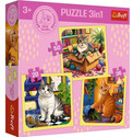 Puzzle Trefl 106 elementów Puzzle 3w1 Radosne momenty