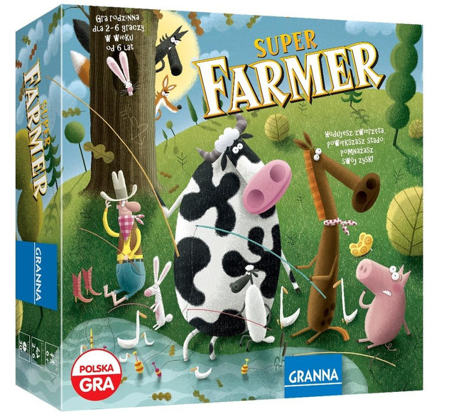 Super Farmer Rodzinna Gra Planszowa Dla Dzieci 6+ Granna 00175
