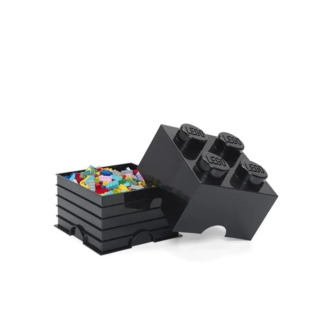 LEGO Pojemnik na Klocki Storage Brick 4 Czarny 25x25x18cm