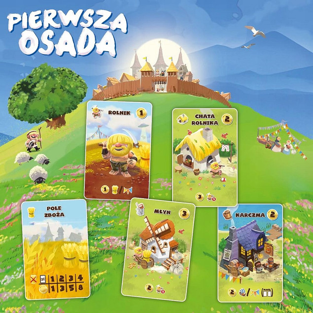 Pierwsza Osada – gra karciana strategiczna, 2-4 graczy, 8+