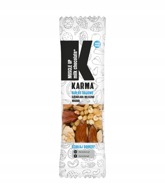 Baton KARMA BARS Muscle Up Milk Chocolate 45 g