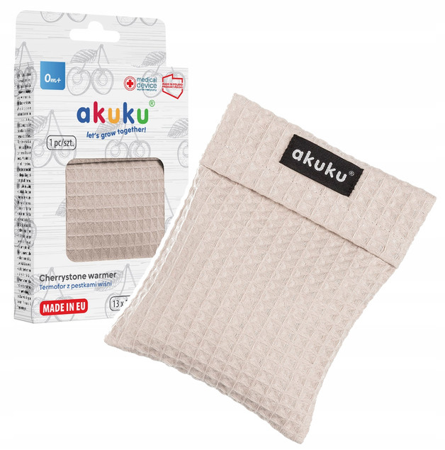 AKUKU Termofor z Pestek Wiśni Na Kolkę Ból A0633