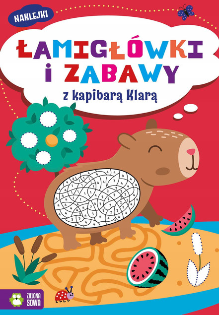 Tytuł
Łamigłówki i Zabawy z Kapibarą Klarą. Książka Aktywności z Naklejkami