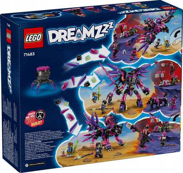 LEGO DREAMZzz 71483 Stwory z koszmarów Nigdywiedźmy Kruk Wilkołak DoomBlob