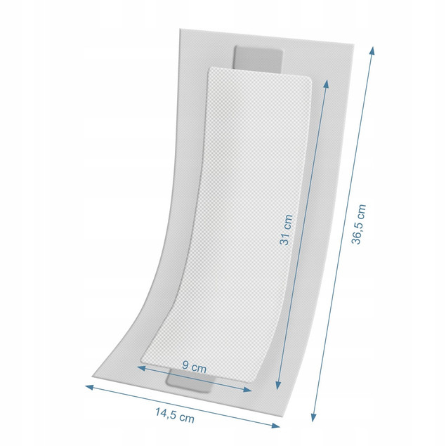 AKUKU Podkłady Higieniczne Duże POPORODOWE Podpaski z Absorbentem 10 A0659