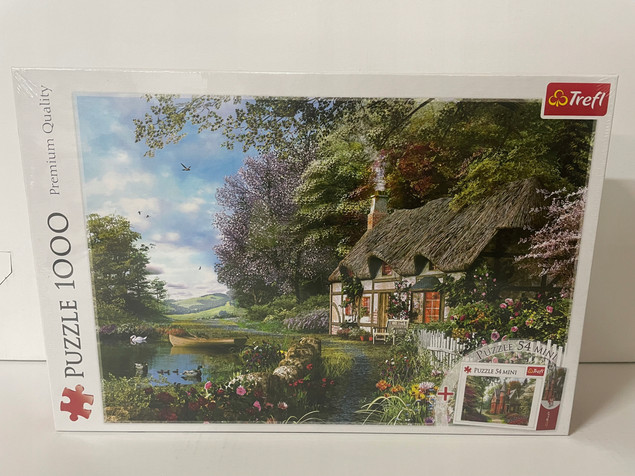 Puzzle 1000 Układanka Widok Krajobraz DOM Wieś Las Jezioro 12+ Trefl