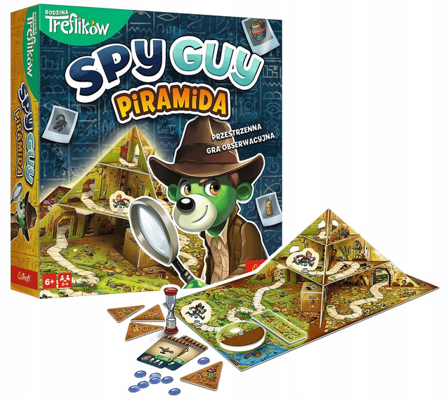 SPY GUY PIRAMIDA Gra Rodzinna Kooperacyjna 6+ Trefl
