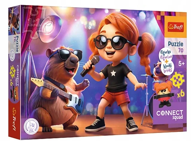 Puzzle Trefl Connect Squad IVY 70 elementów z figurką