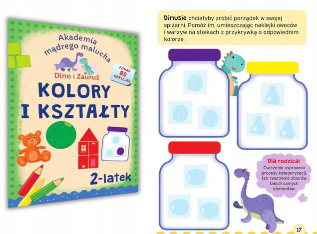 Akademia Mądrego Malucha 2-LATEK Podobieństwa i Przeciwieństwa 80 NAKLEJEK