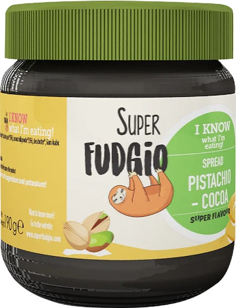 SUPER FUDGIO Wegański krem pistacjowo kakaowy 190 g