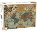 Tactic Puzzle 500 Stara Mapa Świata Fińskie 47x31cm dla 8+