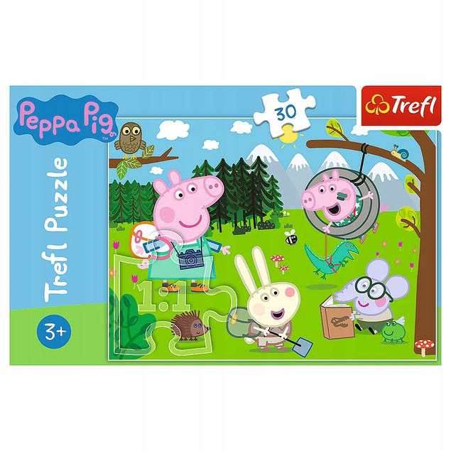 Puzzle 30 el. Świnka Peppa – leśna wyprawa (Trefl)