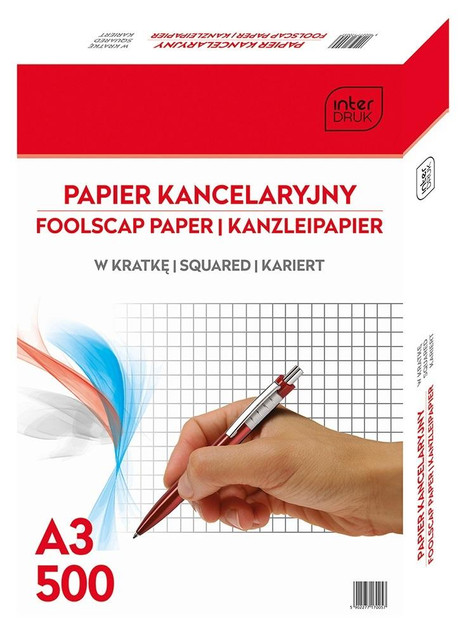 Papier kancelaryjny A3/500K kratka