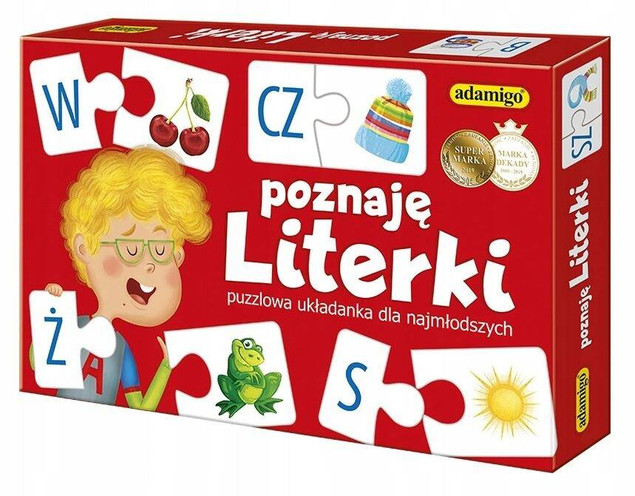 Puzzle Alfabet Poznaję Literki 3+ Adamigo