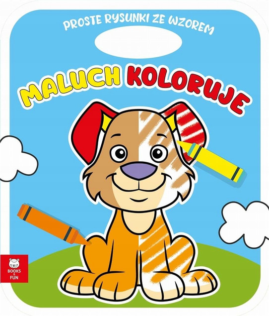 Maluch koloruje piesek Praca zbiorowa