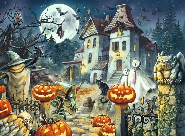 Puzzle Ravensburger 300 XXL Halloween dla dzieci 9+