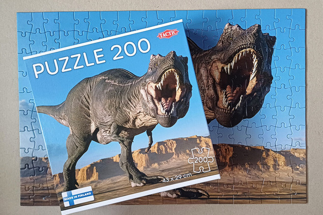 Puzzle Tactic 200 elementów Tyrannosaurus Rex Dinozaur