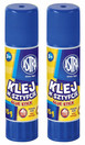 2x Klej w Sztyfcie Szkolny Biurowy ZMYWALNY BEZBARWNY 3+ Astra 15g