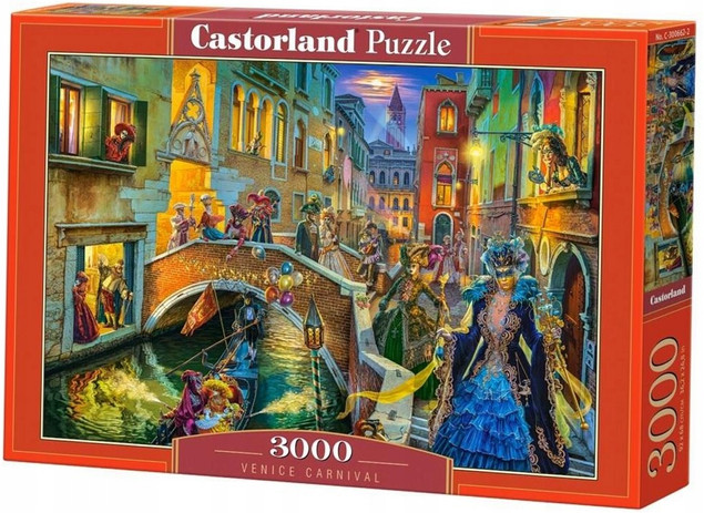 Puzzle 3000 Układanka Wenecja KARNAWAŁ Bal Maski Widok 9+ Castorland