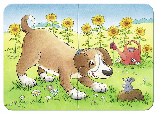 Ravensburger Moje první puzzle Domácí mazlíčci 4w1 (2,4,6,8 elementów)
