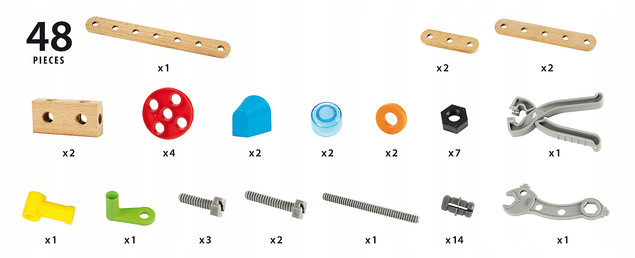 Zestaw konstrukcyjny BRIO Builder 48 elementów w kuferku