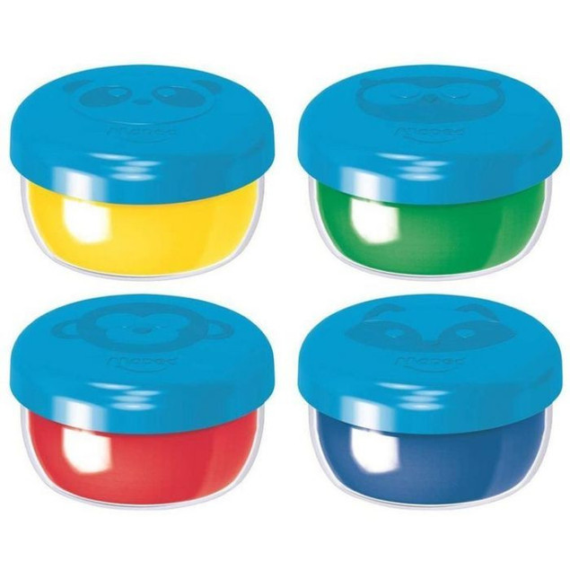 Farby do malowania palcami Maped 4x80ml