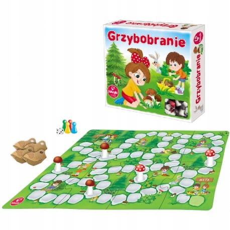 Grzybobranie – gra planszowa 2+ (4 graczy) – Kukuryku