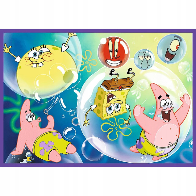 Trefl Puzzle SpongeBob 4 x 250 el. Szalony świat SpongeBoba