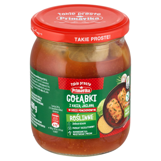 Primavika Gołąbki wege z kaszą jaglaną 480 g