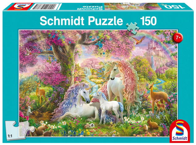 Schmidt Spiele Puzzle 150 el. Rodzina Jednorożców