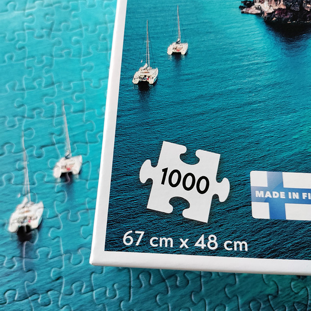 Puzzle Tactic Santorini, Grecja 1000 elementów Krajobraz Wyspy