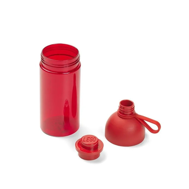 Bidon LEGO® Butelka na Wodę Czerwona Przezroczysta 500 ml