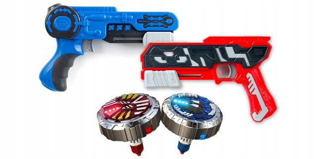 Wyrzutnia Silverlit Spinner M.A.D. Battle Edition Firestorm vs Mega Wave