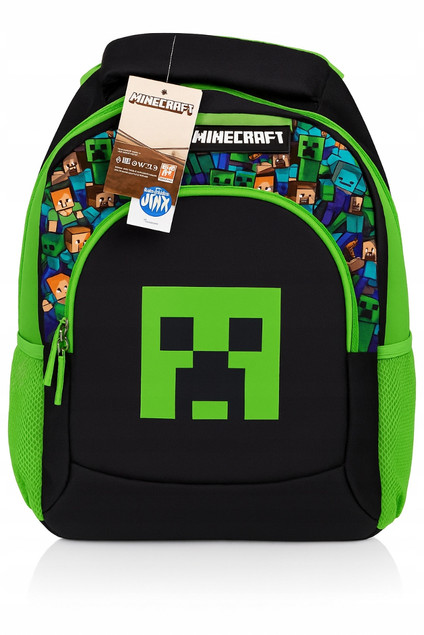 Plecak Szkolny Astra MINECRAFT Creeper Trzykomorowy | Klasy 1-3 SP