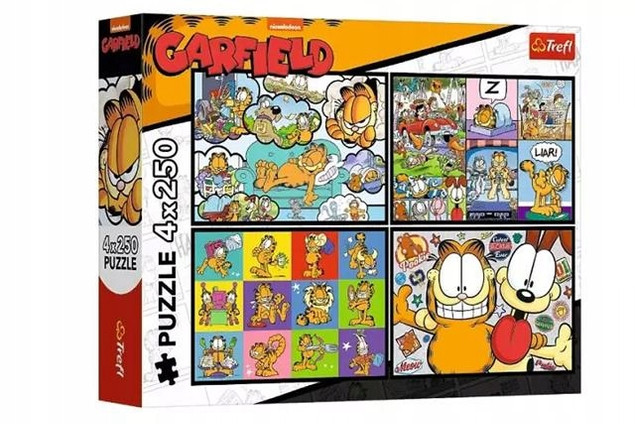 TREFL Puzzle 2x250 elementów Garfield Nie Lubi Poniedziałków (13344)