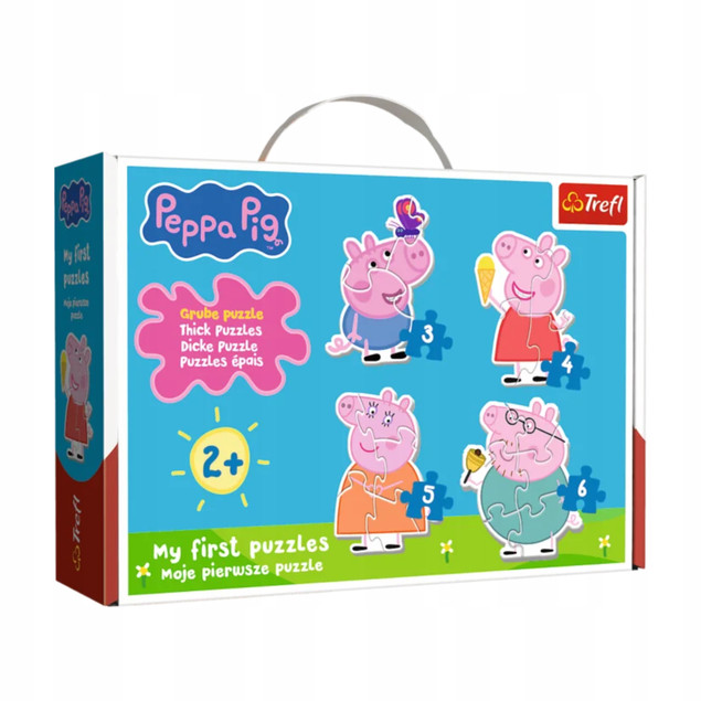 Puzzle Trefl Świnka Peppa 18 el. – Pierwsze Układanki