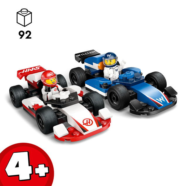 LEGO City F1 Bolidy Williams Racing i Haas F1 60464