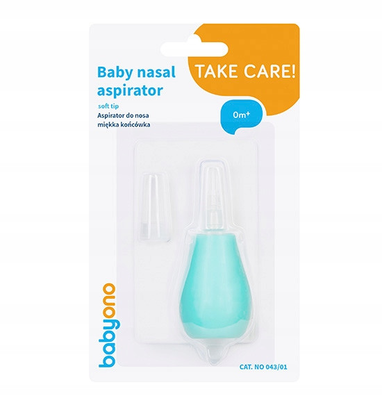 Babyono Gruszka do Nosa / Aspirator 043/01 Miękka Końcówka Miętowa