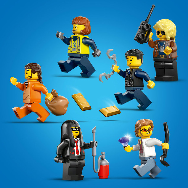LEGO City 60508 Napad na Policyjny Pociąg Powered Up Zestaw Kolejowy Klocki dla Dzieci 7+
