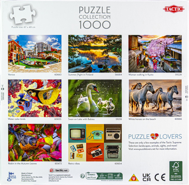 Puzzle Tactic 1000 elementów Scandinavian Cottage | Relaksujący Krajobraz