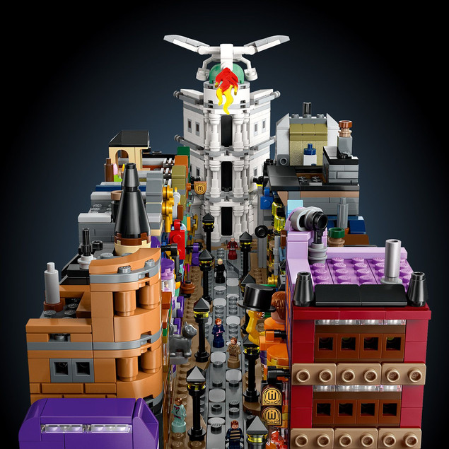 LEGO Harry Potter 76444 Sklepy na Ulicy Pokątnej Mikroskala Kolekcjonerska