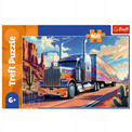 Puzzle 160 elementów ciężarówka w trasie Trefl