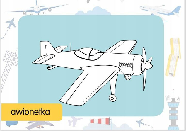 Kolorowanka Z Tatuażami Samoloty 3+ Skrzat