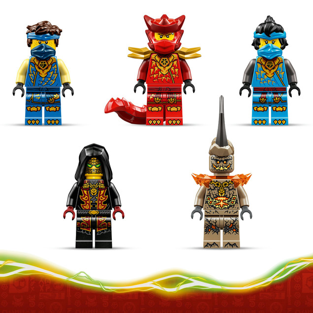Klocki LEGO Ninjago 71856 Jay Transformujący się Samochód Mech Smoka 387 el.