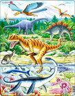 Larsen Puzzle Maxi Dinozaury Junior 35 elementów