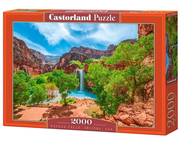 Puzzle 2000 Wodospady Havasu, Arizona, USA – Malowniczy Krajobraz