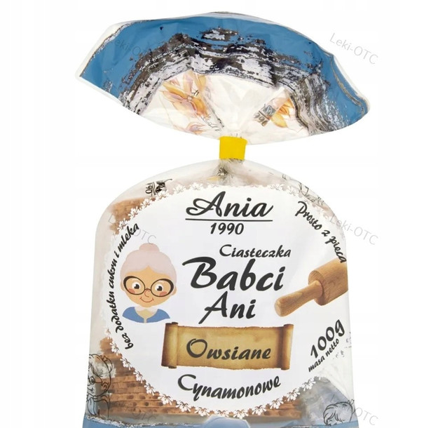 ANIA Ciasteczka Owsiane Babci Ani Cynamonowe 100g