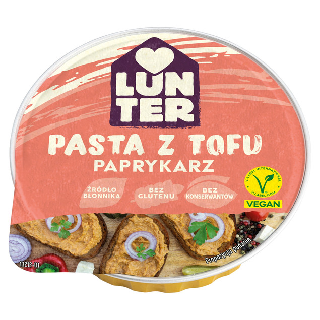 Paprykarz tatar roślinny z tofu 75g Lunter mięso wegańskie zamiennik pasta