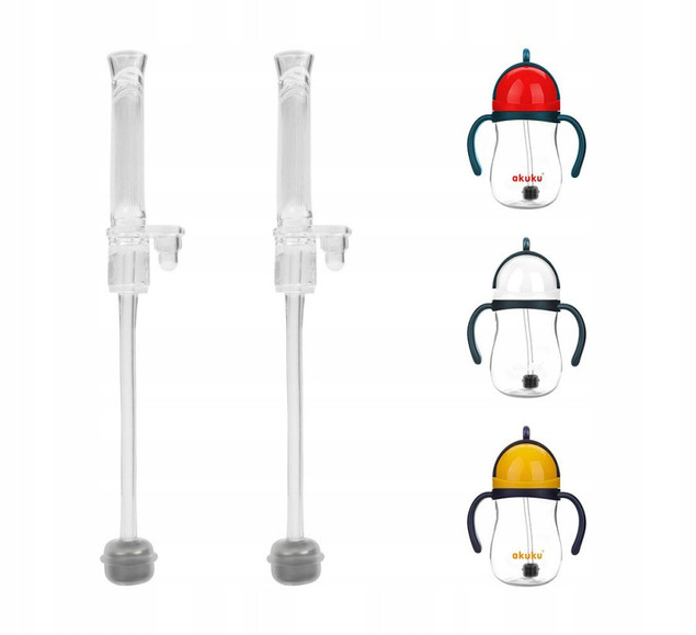 ZAPASOWA SŁOMKA Do Bidonu AKUKU A0164 A0165 A0166 z Odważnikiem A0167 2 szt