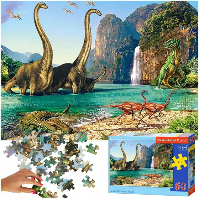 Puzzle dinozaury 60 el. 5+ – Castorland